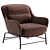 Elegant SADIRA Armchair: Exquisite Design and Comfort 3D model small image 4