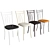 Premier OM: Stylish Metal Frame Chair with Soft Cushion 3D model small image 1