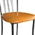 Premier OM: Stylish Metal Frame Chair with Soft Cushion 3D model small image 4