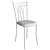 Premier OM: Stylish Metal Frame Chair with Soft Cushion 3D model small image 5