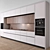 Sleek 3-Color Modern Kitchen 3D model small image 5