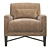 Elegant Dalida Lounge Chair: The Perfect Blend of Style and Comfort 3D model small image 2