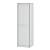 White Tulip Hanging Wardrobe with Glass Shelves 3D model small image 5