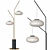 Roche Bobois MEI Floor Lamp: Stylish Design, Impressive Dimensions 3D model small image 1