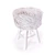 Modern White Round Stool 3D model small image 2