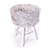 Modern White Round Stool 3D model small image 4