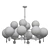 Stilfort Marsela Pendant Chandelier 3D model small image 2