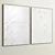 Plaster Double Photo Frame - Elegant Home Decor 3D model small image 4