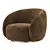 Elegance Meets Comfort: Brice Swivel Armchair 3D model small image 1