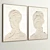  Plaster Dual Photo Frame with Elegant Wood and Metal Finish 3D model small image 4