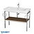 DURAVIT White Tulip Metal Console - WT4547B 3D model small image 6