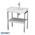 DURAVIT White Tulip Metal Floor Console 3D model small image 6