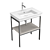 DURAVIT White Tulip Metal Floor Console 3D model small image 7