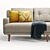 Contemporary Brompton Sofa: Elegant Upholstery 3D model small image 2