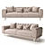 Elegant Kilim Neoclassic Sofa 3D model small image 1