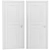 19X Ash White Melinga Door Profile 3D model small image 2