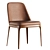 Grace Leather Chair: Stylish Upholstered Seating 3D model small image 2