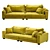 Futuristic Elegance: Moroso Nebula Sofa 3D model small image 1