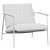 Elegant Ivory Brussels Armchair 3D model small image 4