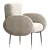 MARCO Modern Easy Chair 3D model small image 2