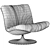 Modern Marilyn Armchair by Baxter 3D model small image 4