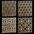 Decorative Square Panels Set 3D model small image 1