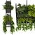 Green Oasis Hanging Plant Collection 3D model small image 5