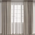 Elegant Rendered Curtain A004 3D model small image 1