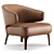 Sleek Minotti Armchair with Stunning Design 3D model small image 3