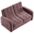 Gala Blom Corner Sofa Bed 3D model small image 5