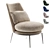 Contemporary Cantori Aurora Armchair 3D model small image 7