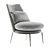 Contemporary Cantori Aurora Armchair 3D model small image 9