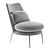 Contemporary Cantori Aurora Armchair 3D model small image 16