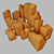 Smooth Stone Block Decor 3D model small image 8