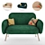 Berber Sofa: Stylish and Comfortable 3D model small image 1