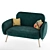 Berber Sofa: Stylish and Comfortable 3D model small image 5