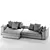 Sleek and Stylish: Minotti Leonard Sofa 3D model small image 2