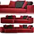 Sleek and Stylish: Minotti Leonard Sofa 3D model small image 3
