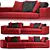 Sleek and Stylish: Minotti Leonard Sofa 3D model small image 4