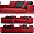 Sleek and Stylish: Minotti Leonard Sofa 3D model small image 5