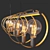 Reed Industrial Hanging Lamp: 7-Light Metal 3D model small image 1