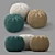 Shore Pouffe: Stylish and Versatile 3D model small image 1