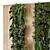 Wooden Base Vertical Garden - Set 536 3D model small image 5