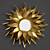 Gilded Sunflower Mirror 3D model small image 2