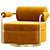 Modern Anderson Armchair 3D model small image 3