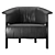 Elegant Back-Wing Armchair: A Cassina Masterpiece 3D model small image 3