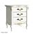 Elegant Ivory and Gold Nightstand 3D model small image 2