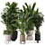 Greenery in Ferm Living Bau Pot: Set of 538 3D model small image 1