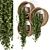 Concrete Pot Hanging Plants Set 3D model small image 1