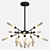 Elegant LED Splio Ceiling Chandelier 3D model small image 2